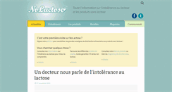 Desktop Screenshot of nolactose.fr